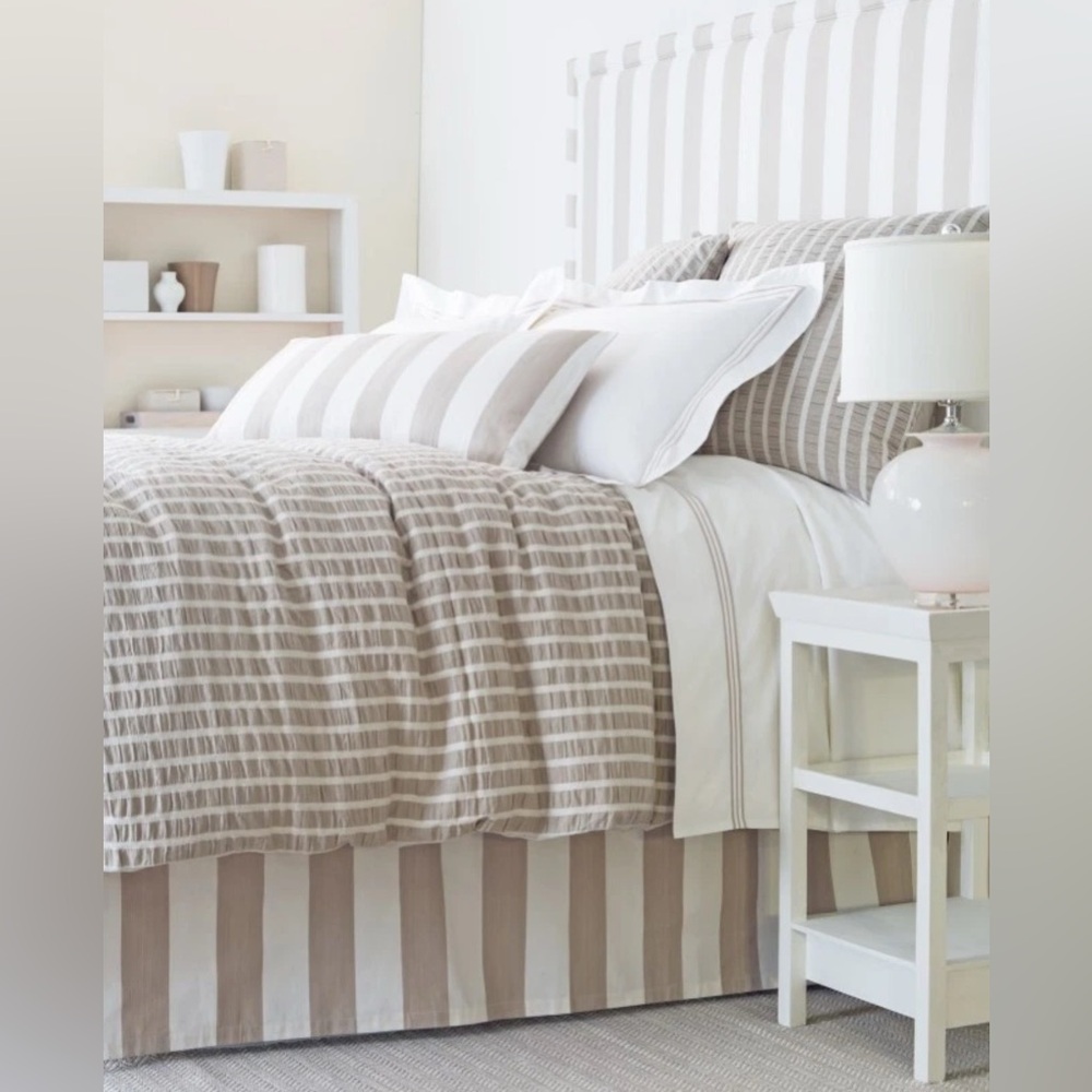 Pine Cone Hill Striped Queen Panel Bed Skirt NIP